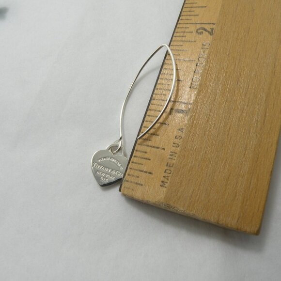 NEW Mini Heart Hook Earrings Return to Tiffany & Co Solid 925 Sterling Silver - Picture 14 of 15